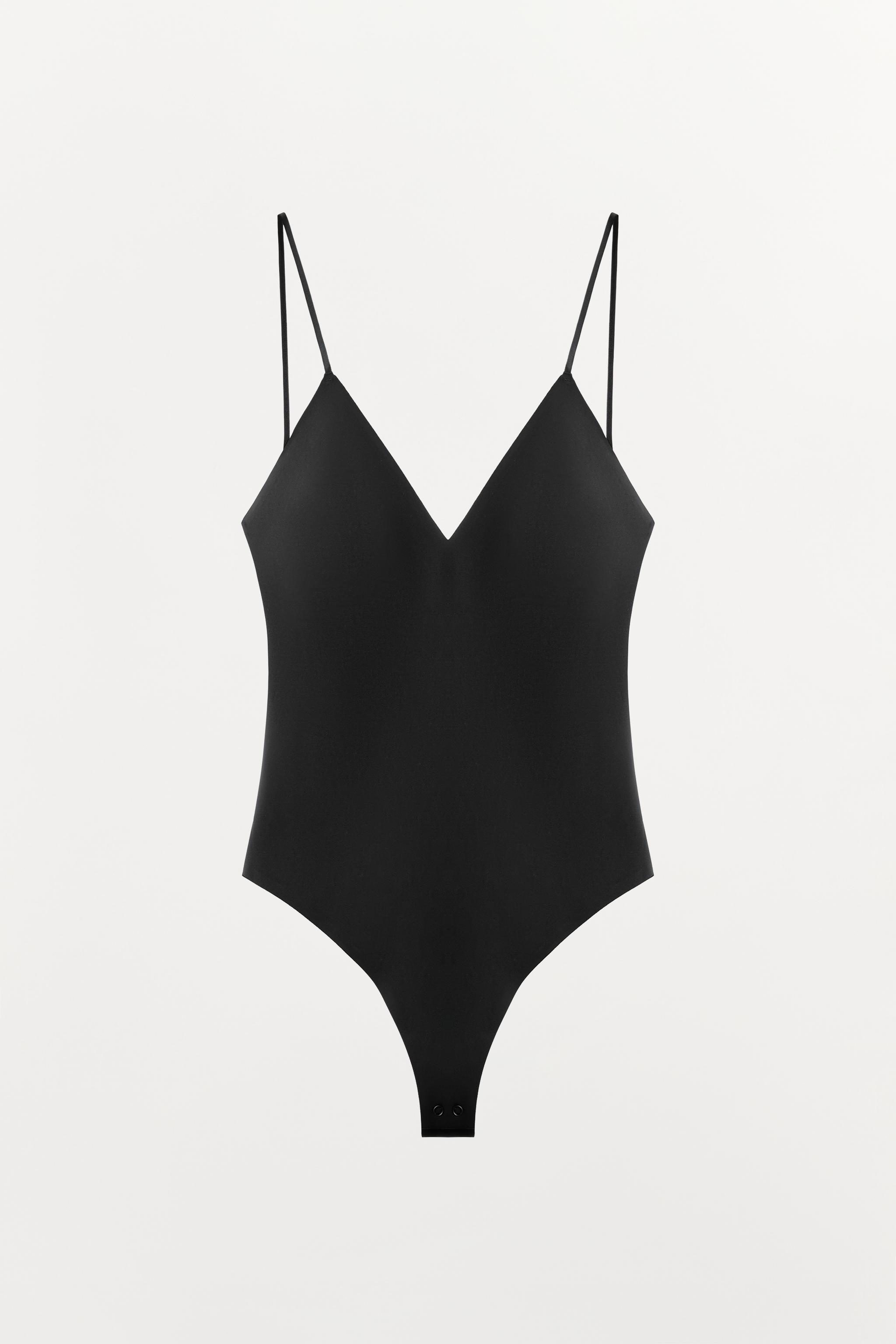 BODY À BRETELLES AVEC POLYAMIDE